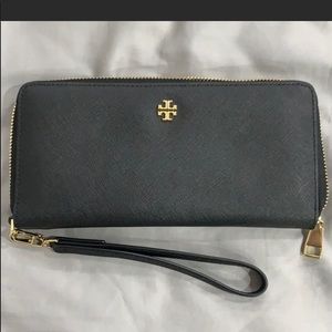 Tory Burch wallet with wristlet.